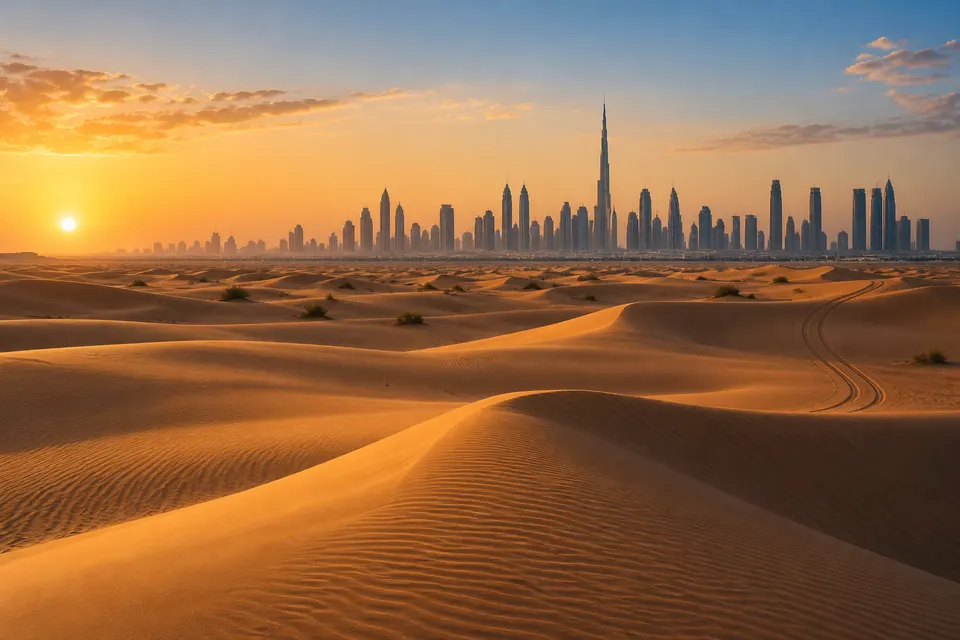 Dubai City and Desert